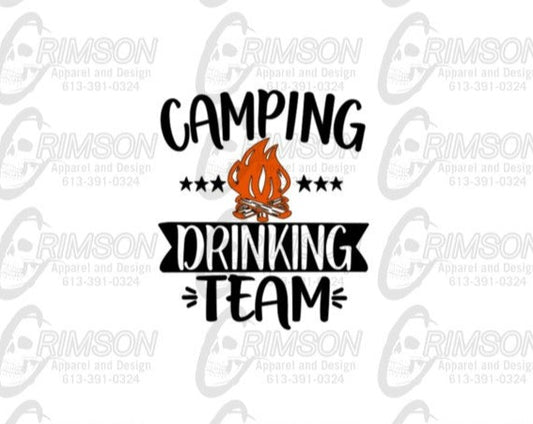 Camping Drinking Team